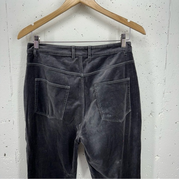 La Vie Women’s size 29 Clemence Gray Velvet High Rise Skinny Straight Leg Pants - Picture 7 of 16